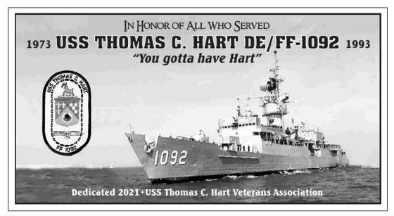 Naval Ship Cancel USS Hazelwood 1952 on 1 Cent Postal Card